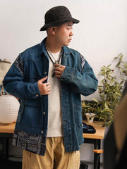 アシンメトリー構造リメイクデニムジャケット