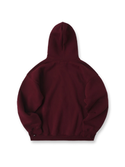 製品画像
「クラシックなデザインを基にしたヴィンテージ風裏起毛パーカー全体イメージ。アンゴラレッドの深い色合いと厚手裏起毛生地が特徴で、冬のカジュアルコーデに最適。」
詳細画像
「伝統的なカンガルーポケットと厚手リブ仕様の裾、袖口のディテールクローズアップ。345gの裏起毛生地で保温性と耐久性を実現。」