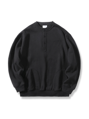 ヘンリーネック 裏起毛 プルオーバー パーカー