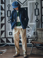 ラグビーストライプ 長袖ポロシャツ