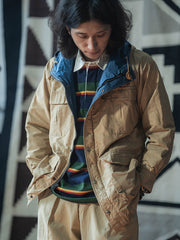 ラグビーストライプ 長袖ポロシャツ