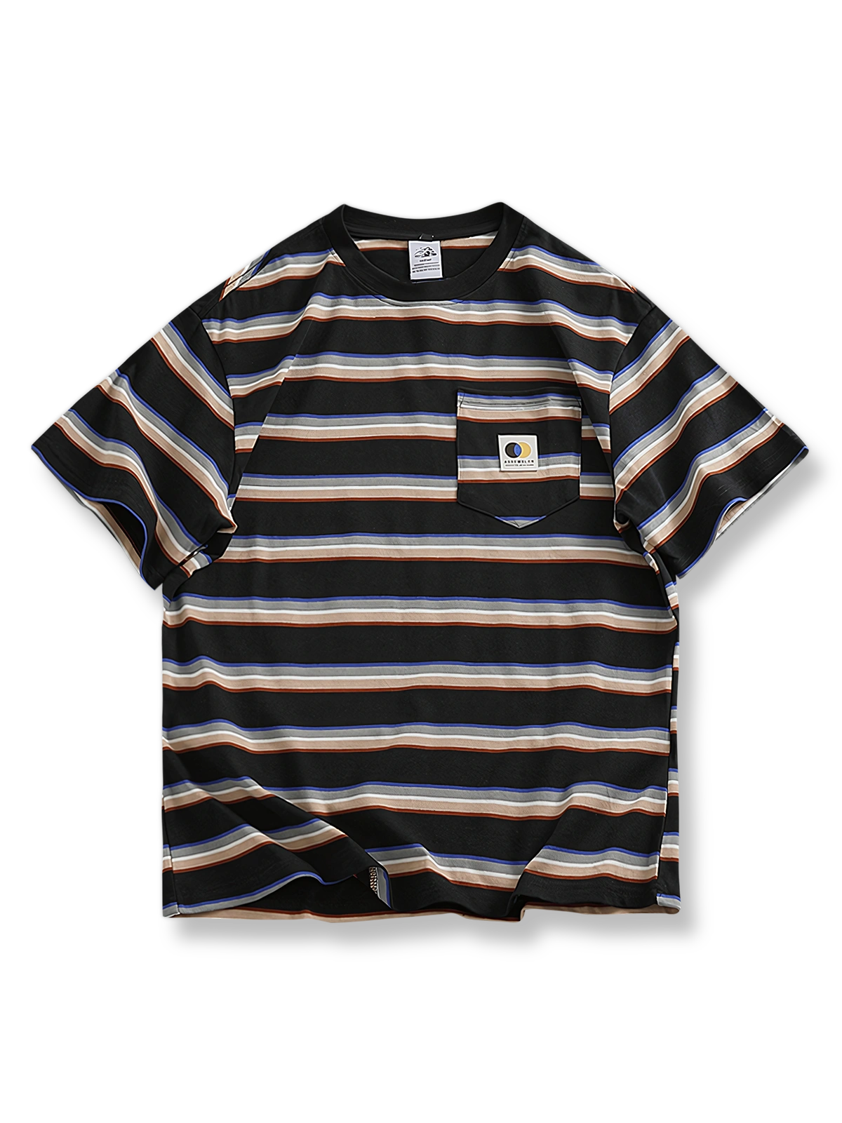 ヘビーウェイトストライプTシャツ正面図