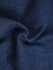 多ポケット デニム はんてん風 半袖ジャケット