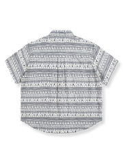 民族風模様半袖シャツ