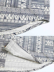 民族風模様半袖シャツ