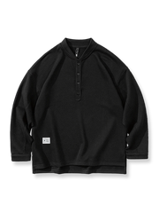 ウォッシュド ヘンリーネックスウェット