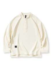 ウォッシュド ヘンリーネックスウェット