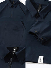 ポロカラー プルオーバージャケット