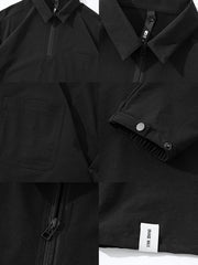 ポロカラー プルオーバージャケット