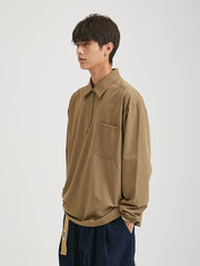 ポロカラー プルオーバージャケット