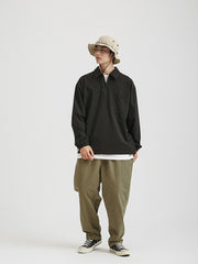 ポロカラー プルオーバージャケット