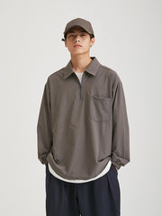 ポロカラー プルオーバージャケット