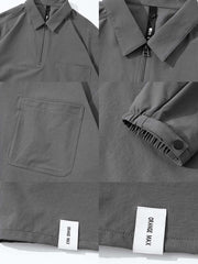 ポロカラー プルオーバージャケット