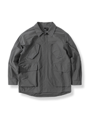 四ポケット ワークウェア風シャツジャケット
