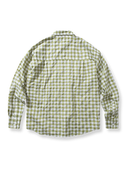 2色展開 チェック柄長袖シャツ