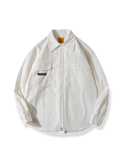 3色 無地ポケット デニムシャツ