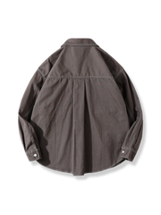 3色 無地ポケット デニムシャツ