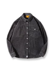 5色展開 コーデュロイカジュアルシャツ