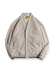 ノーカラー コーデュロイ カーディガン