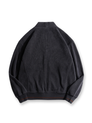 ノーカラー コーデュロイ カーディガン