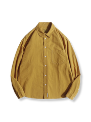 クラシックカーキコットンシャツ