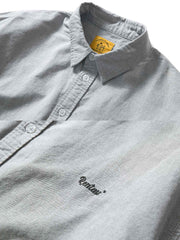 刺繍入り オックスフォード 長袖シャツ