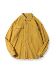 3色展開 コーデュロイ長袖シャツ