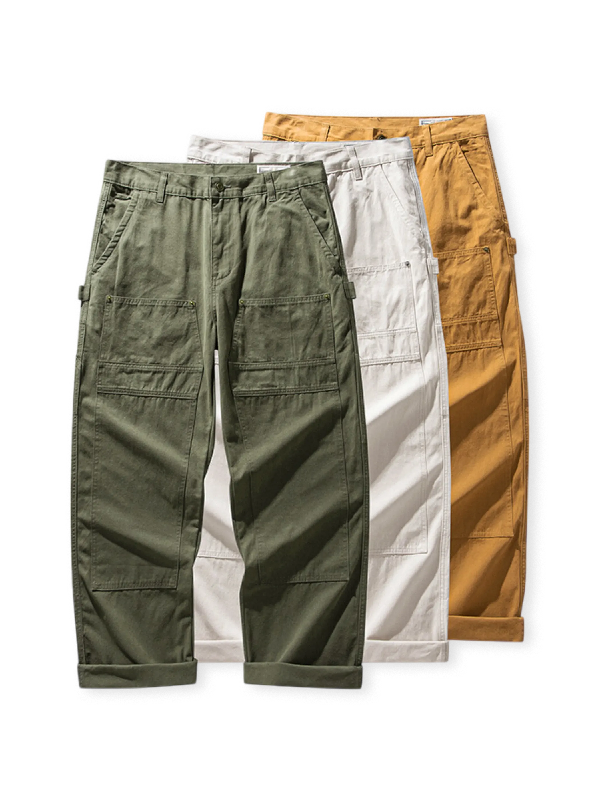 ビンテージキャンバス鉄道ワークパンツ全体外観