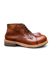 手作り ウォッシュ レザーブーツ