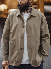 フレンチヴィンテージ 斜め挿しポケットジャケット