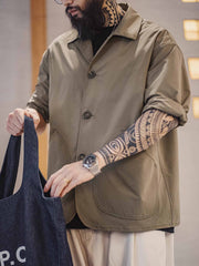 フレンチヴィンテージ 斜め挿しポケットジャケット