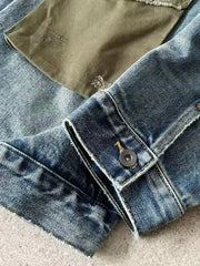 ヴィンテージウォッシュデニムジャケット