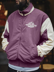 レーシングカラーブロックジャケット