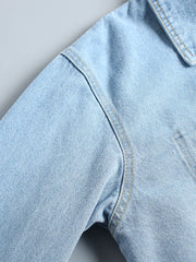 ウォッシュデニム マルチポケットジャケット