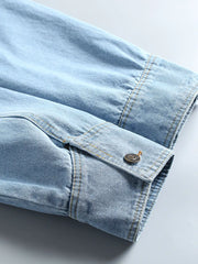 ウォッシュデニム マルチポケットジャケット