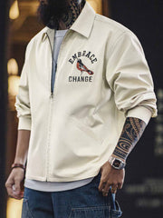 ヴィンテージ刺繍コーチジャケット