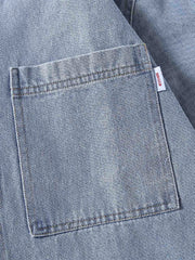 ヴィンテージ風ウォッシュ加工デニムジャケット