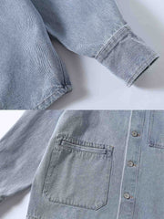 ヴィンテージ風ウォッシュ加工デニムジャケット