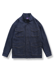 6ポケットスタンドカラー デニムジャケット