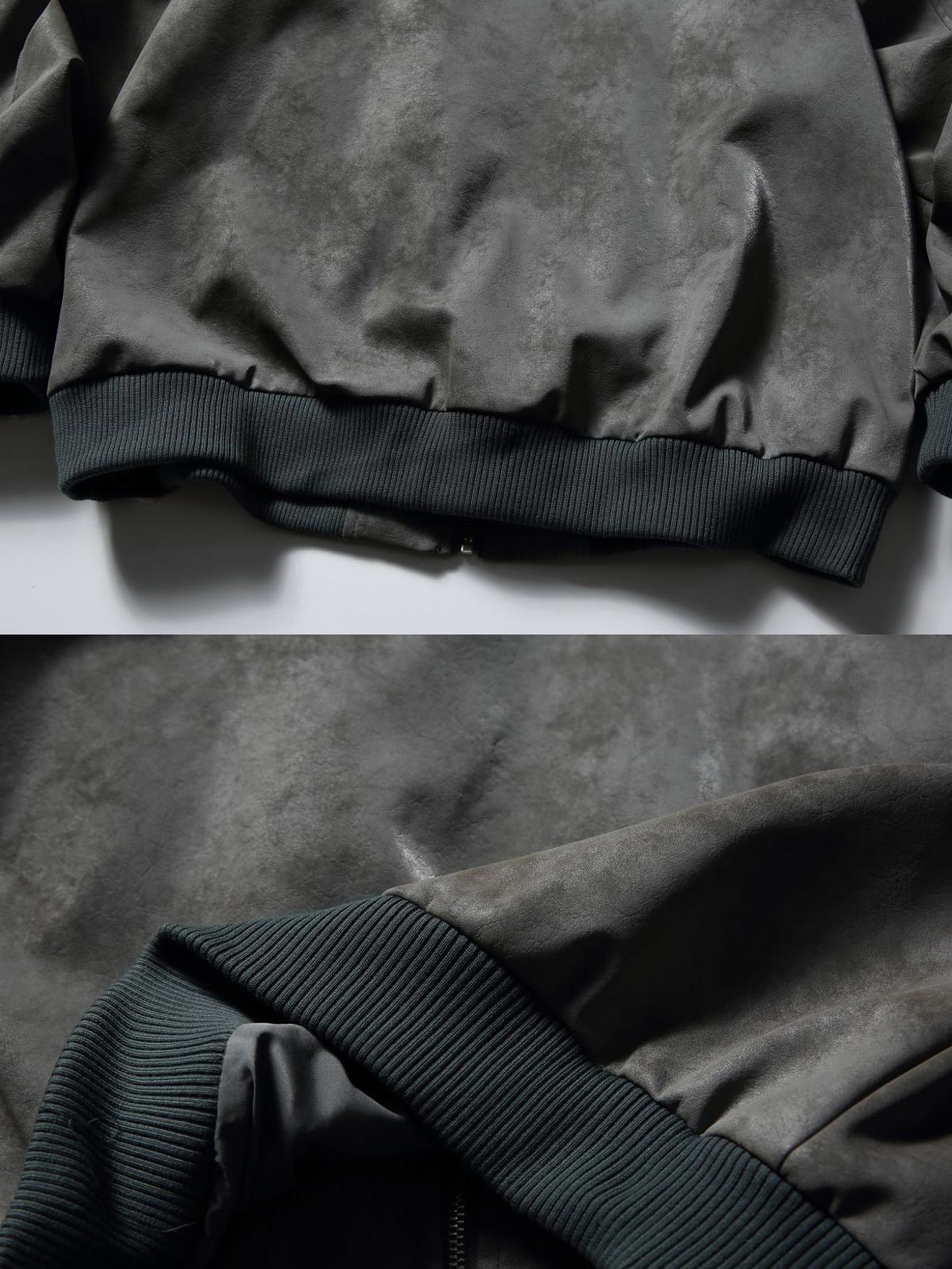 製品画像:
ヴィンテージ加工が施された大容量ポケット付きレザージャケット。クラシックなアメリカンフライトジャケットデザイン、レトロな質感と実用性を兼ね備えたアイテム。
詳細画像:
ヴィンテージ加工されたレザーと大容量ポケット、立体的なカッティングが特徴。快適なフィット感とワークウェアの要素が融合したデザイン。