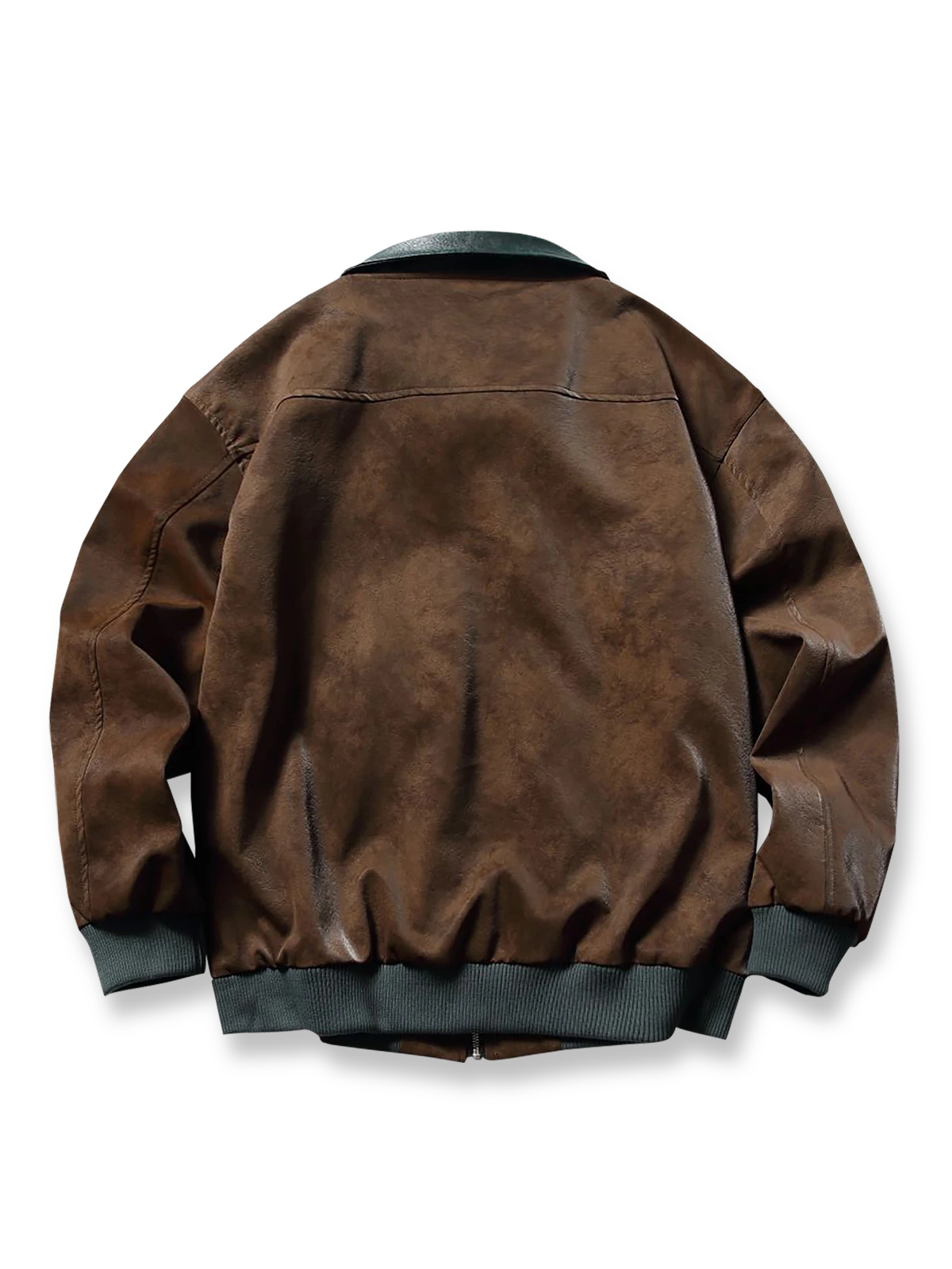 製品画像:
ヴィンテージ加工が施された大容量ポケット付きレザージャケット。クラシックなアメリカンフライトジャケットデザイン、レトロな質感と実用性を兼ね備えたアイテム。
詳細画像:
ヴィンテージ加工されたレザーと大容量ポケット、立体的なカッティングが特徴。快適なフィット感とワークウェアの要素が融合したデザイン。
