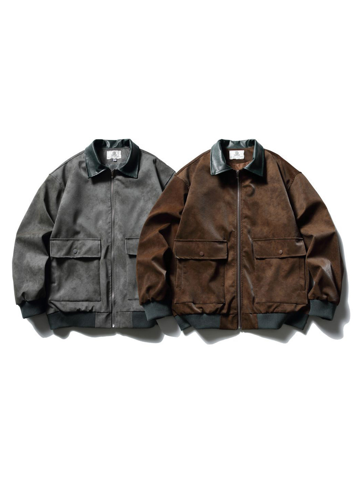 製品画像:
ヴィンテージ加工が施された大容量ポケット付きレザージャケット。クラシックなアメリカンフライトジャケットデザイン、レトロな質感と実用性を兼ね備えたアイテム。
詳細画像:
ヴィンテージ加工されたレザーと大容量ポケット、立体的なカッティングが特徴。快適なフィット感とワークウェアの要素が融合したデザイン。