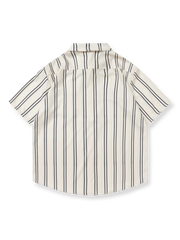 ボヘミアンストライププリント 半袖シャツ