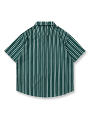 ボヘミアンストライププリント 半袖シャツ