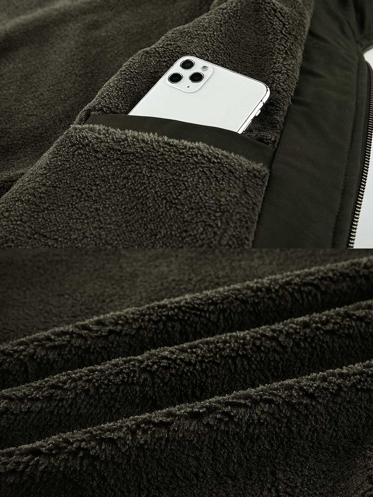 製品画像
「M-65戦闘服デザインをリバイバルしたウール裏地厚手フード付きジャケットの全体画像。フード付きと多ポケット仕様が特徴の冬用アウター。」
詳細画像
「大容量ポケットと防風キャンバス生地の外層、保温性に優れたウール裏地のディテールをクローズアップした画像。」