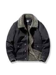 裏起毛 デニムコットンジャケット