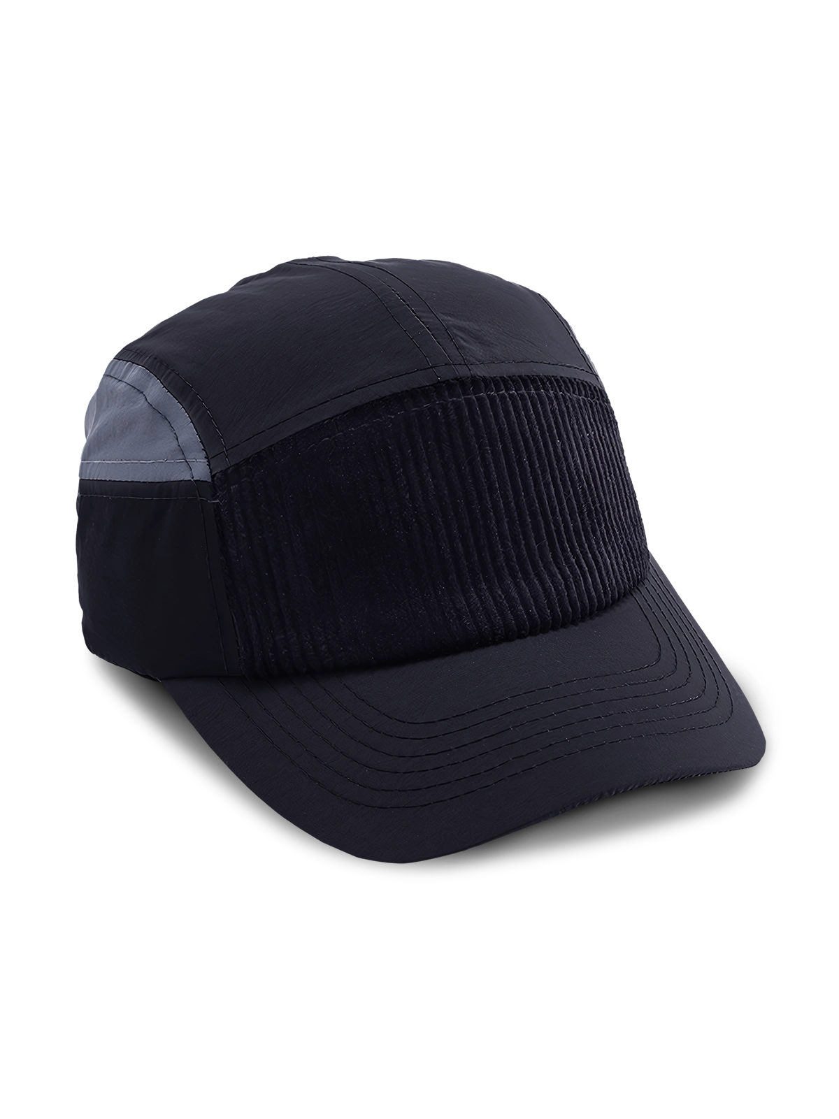 ワーク風のカラーブロックベースボールキャップ正面図