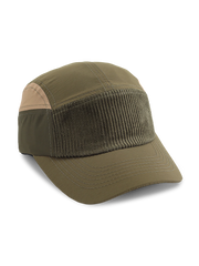 ワーク風のカラーブロックベースボールキャップ正面図