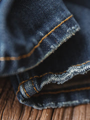 ダメージウォッシュ 赤耳デニムパンツ