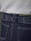 パリスボタン赤耳セルビッチデニムワークパンツ